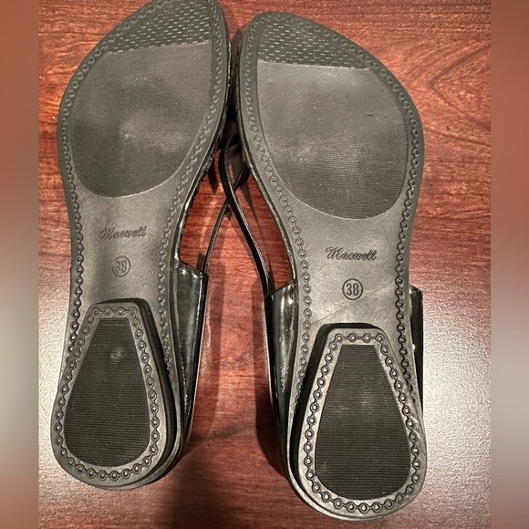 Madewell Elegant Black Floral Women's Sandals SZ 38/7 - Picture 2 of 4